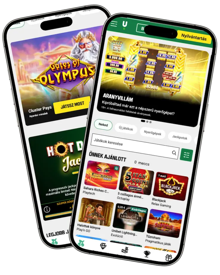 Unibet alkalmazás mobil játékhoz